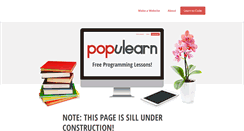 Desktop Screenshot of populearn.com